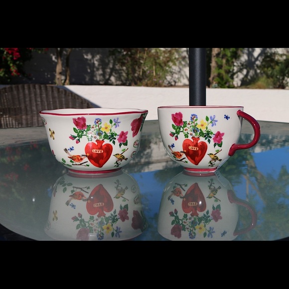 Anthropologie Dining Anthropologie Nathalie Lete Love Bird Mugbowl Set Poshmark Anthropologie Dining Anthropologie Nathalie Lete Love Bird Mugbowl Set Poshmark